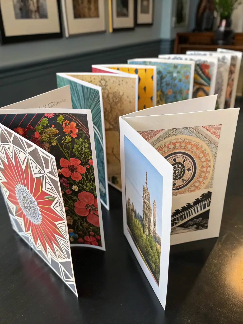 A colorful array of flyers and brochures, each with unique designs and layouts, demonstrating Power Print's expertise in creating effective marketing materials.