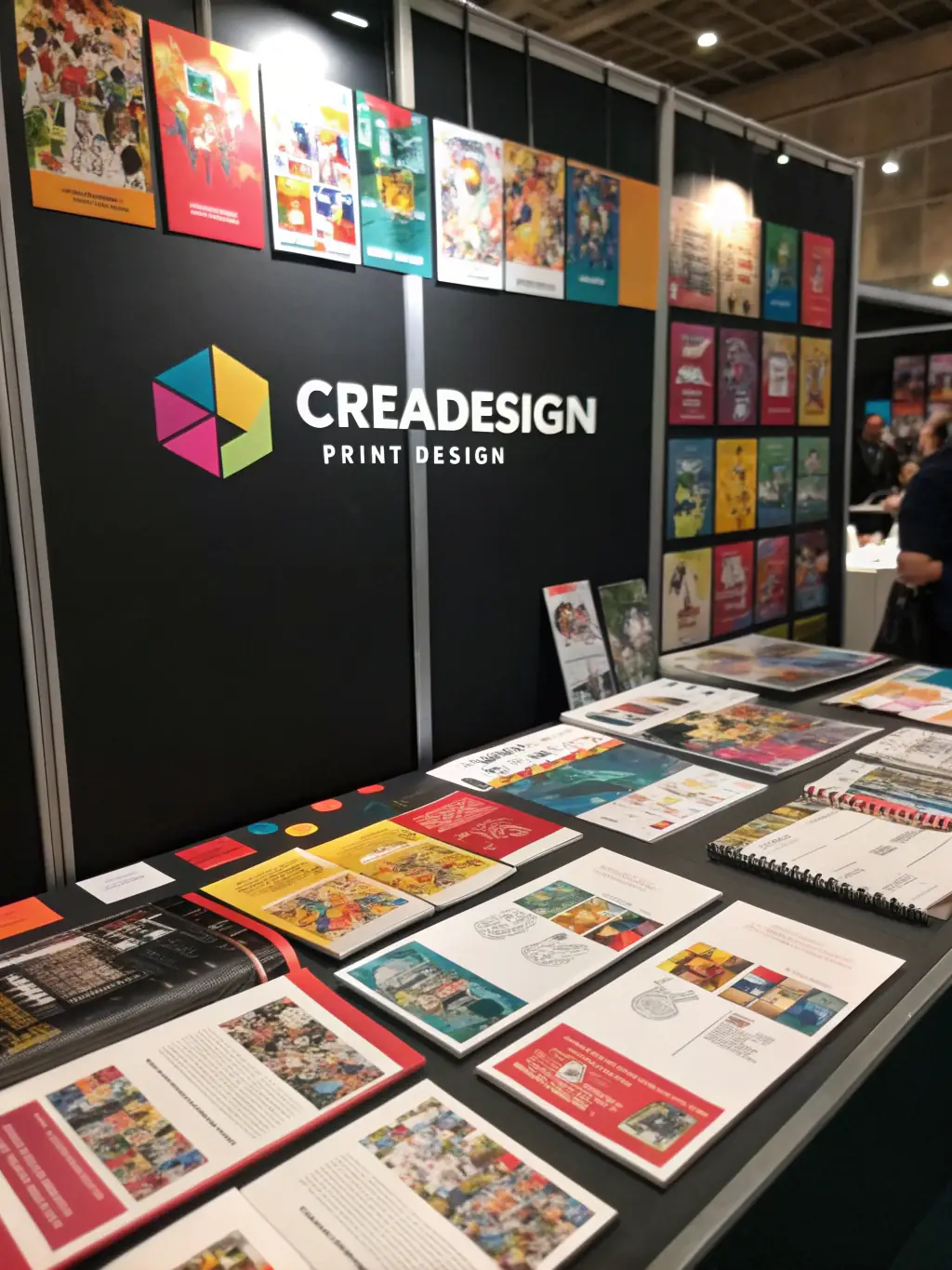 Colorful leaflets with bold graphics and clear messaging, showcasing POWER PRINT's leaflet printing services.